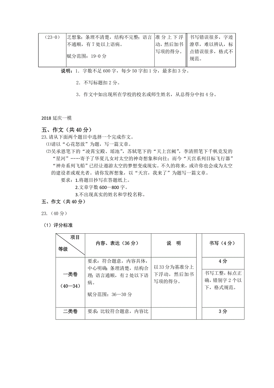 2018届北京各区初三一模语文试卷分类汇编（作文）教师版.docx_第2页