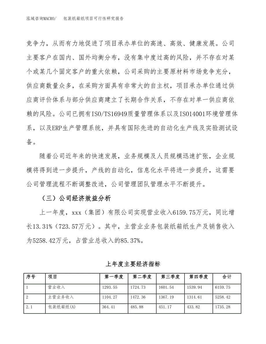 包装纸箱纸项目可行性研究报告模板及范文.docx_第5页