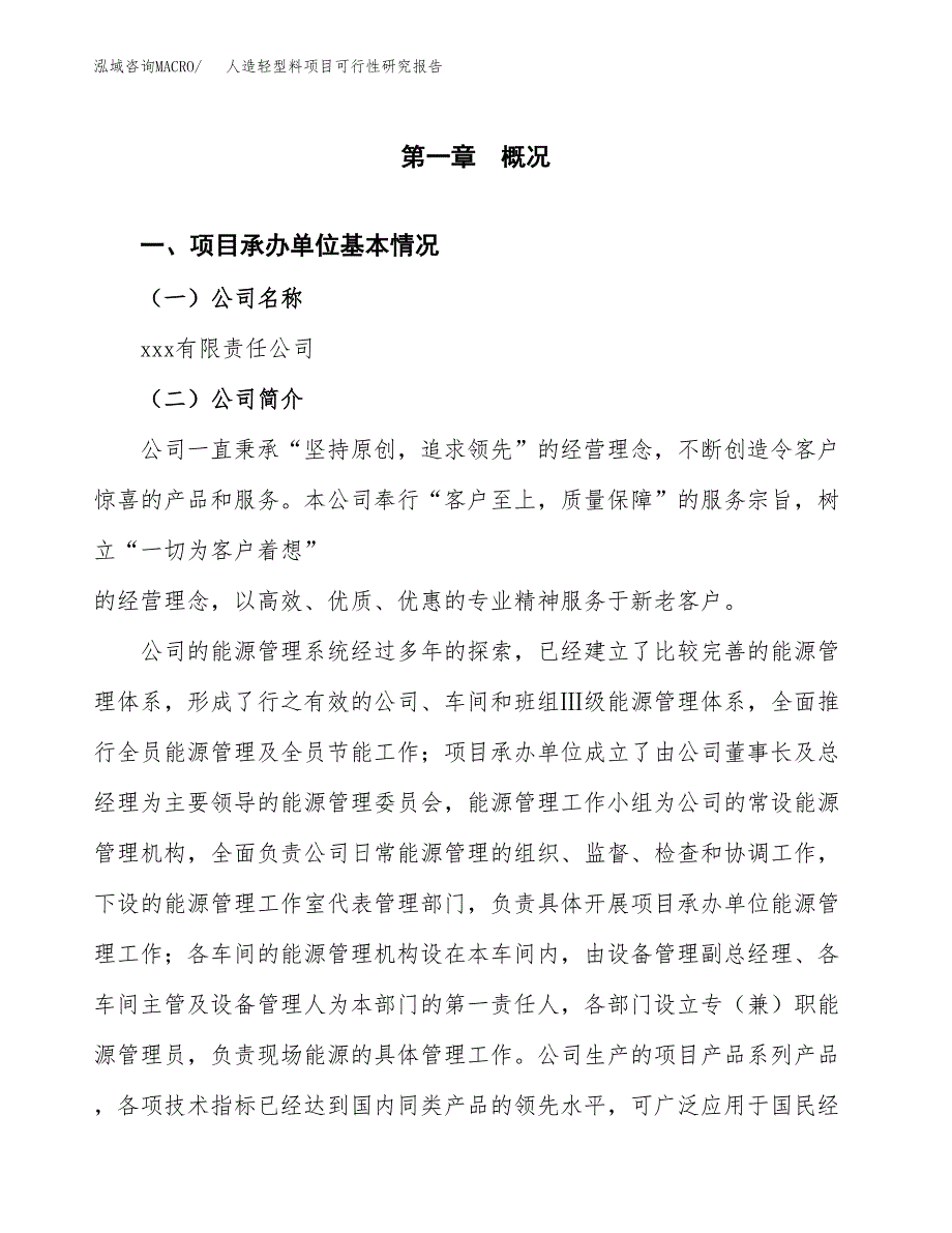 人造轻型料项目可行性研究报告模板及范文.docx_第4页