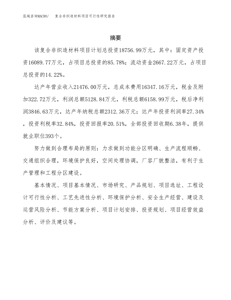 复合非织造材料项目可行性研究报告模板及范文.docx_第2页