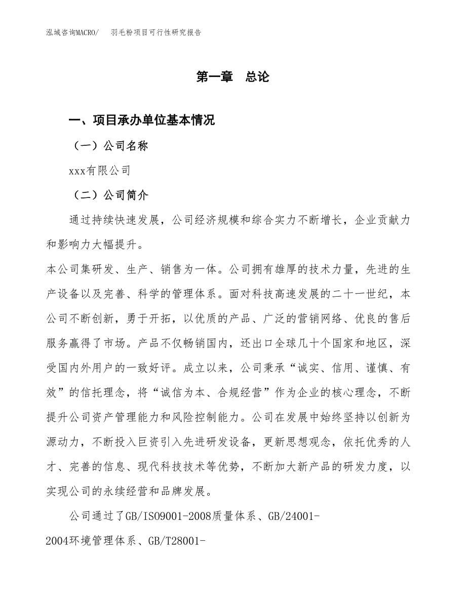 羽毛粉项目可行性研究报告模板及范文.docx_第5页