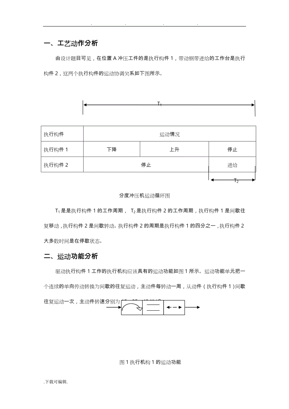 哈工大机械原理课程设计_冲压机_第1页