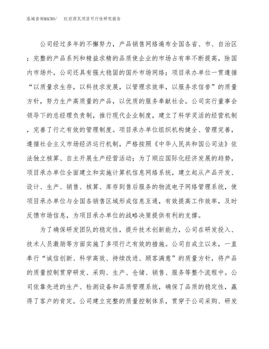 红坯西瓦项目可行性研究报告模板及范文.docx_第5页