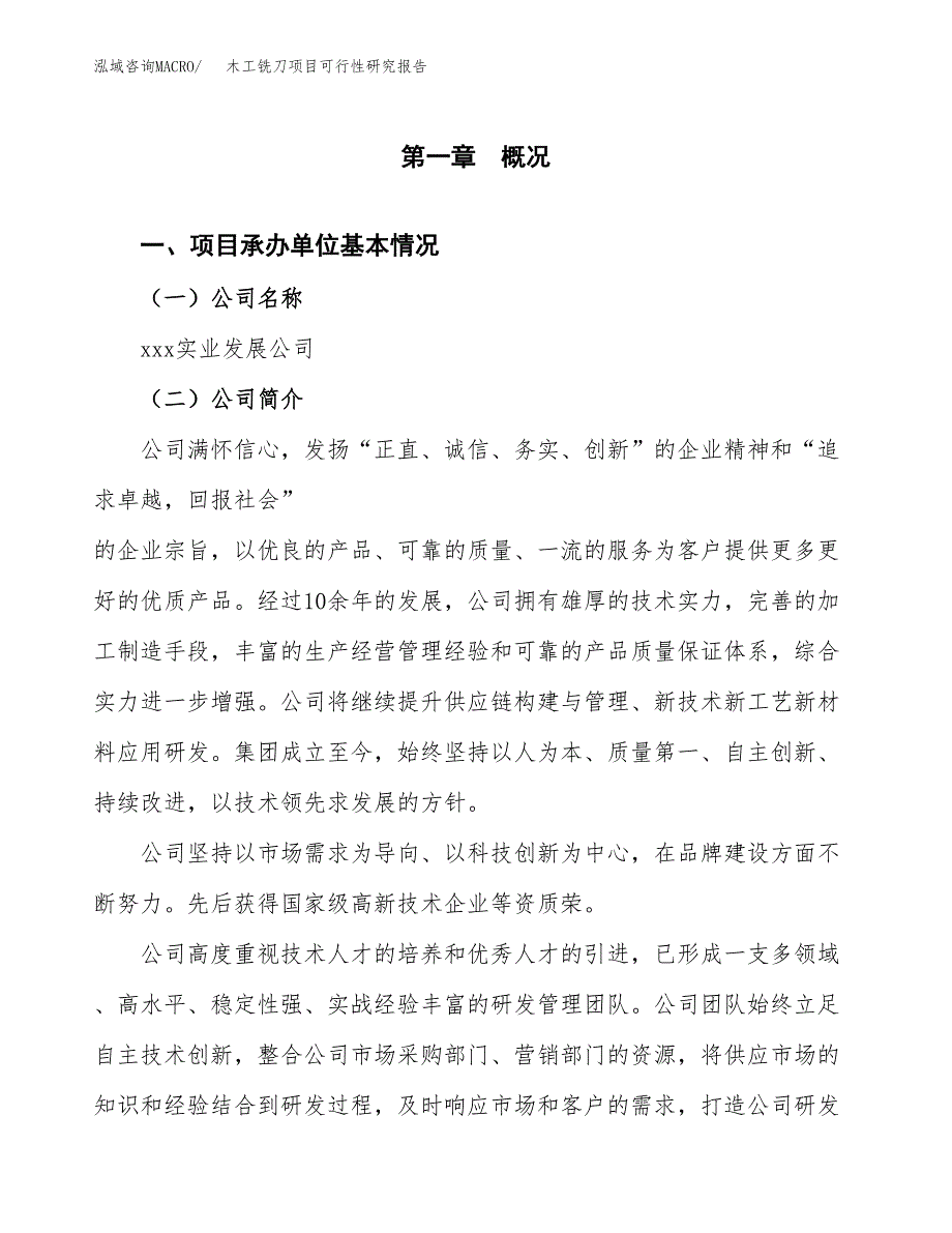 木工铣刀项目可行性研究报告模板及范文.docx_第4页