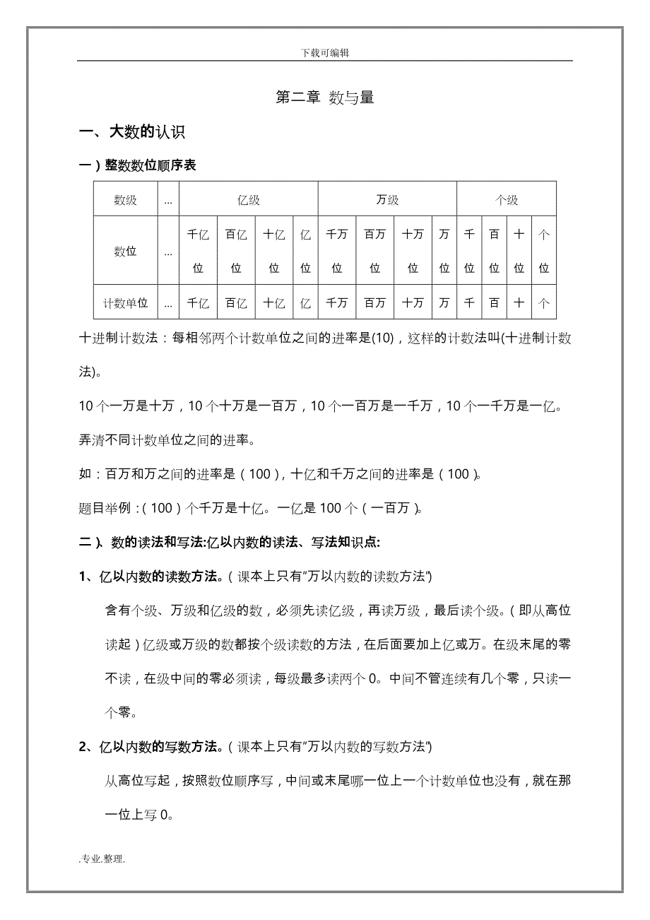 沪教版小学四年级[（上册）]数学知识点汇总04797_第3页