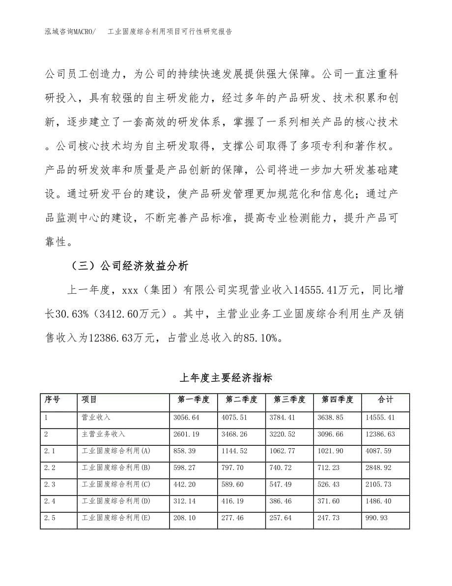 工业固废综合利用项目可行性研究报告模板及范文.docx_第5页