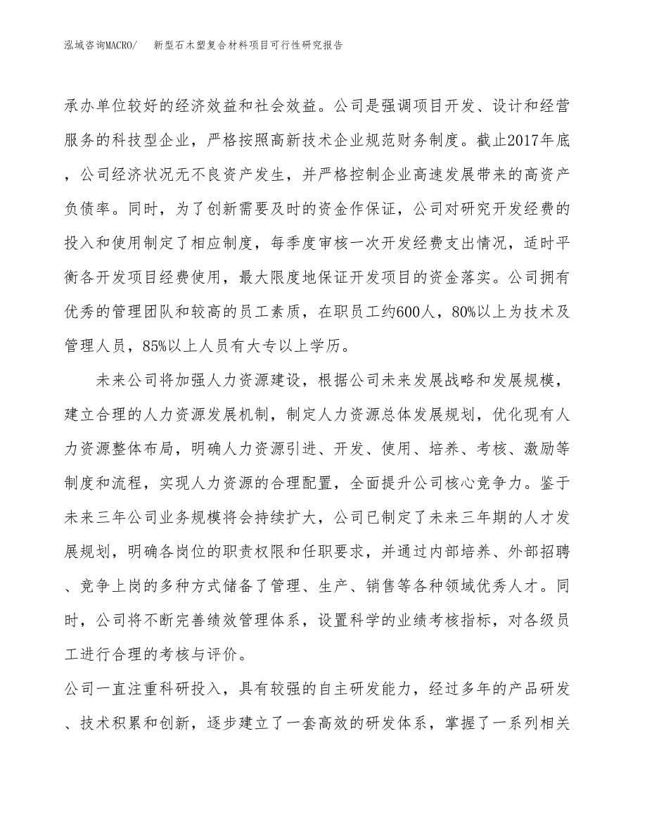 新型石木塑复合材料项目可行性研究报告模板及范文.docx_第5页