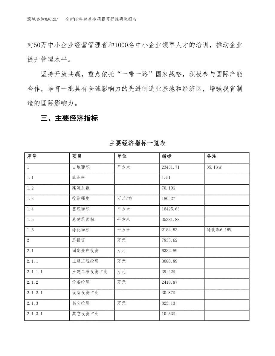 全新PP料包基布项目可行性研究报告(立项及备案申请).docx_第5页