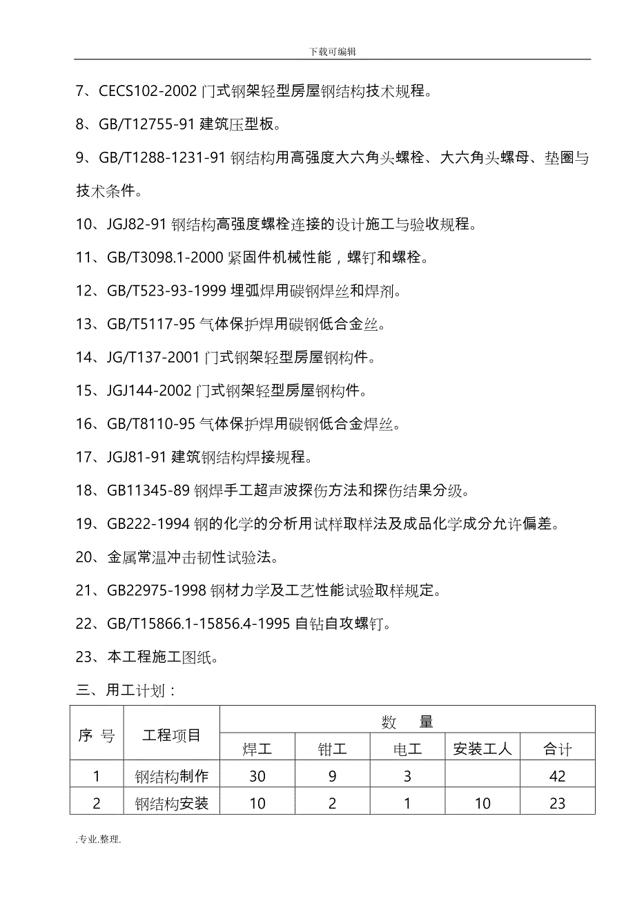 钢筋结构制作安装工程施工设计方案_第2页