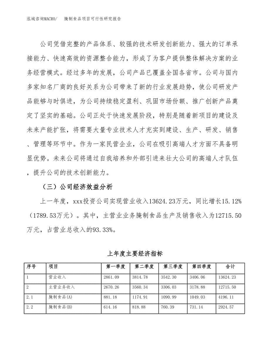 腌制食品项目可行性研究报告模板及范文.docx_第5页