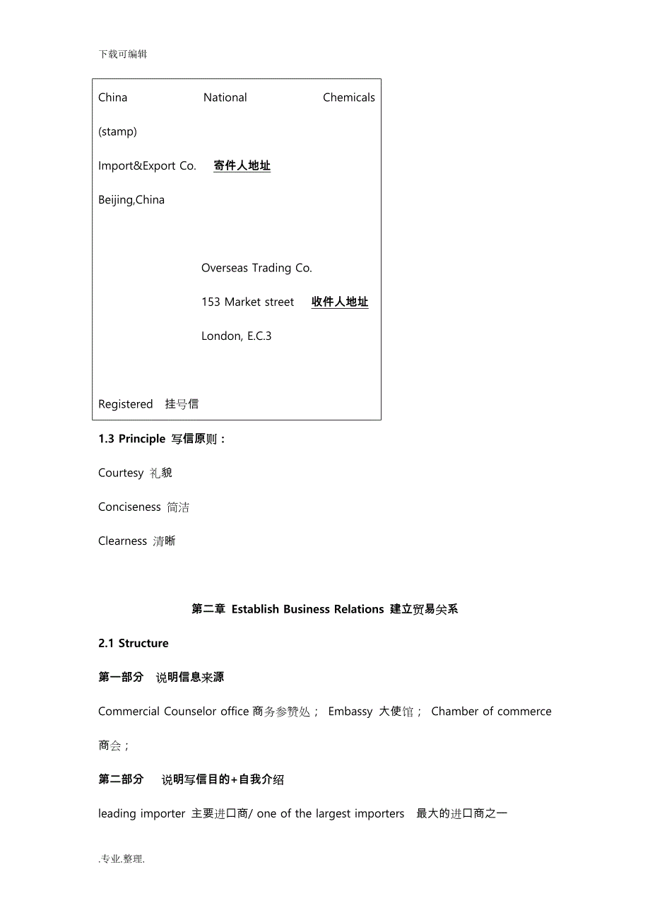 外贸英语函电期末复习重点1_9_第2页