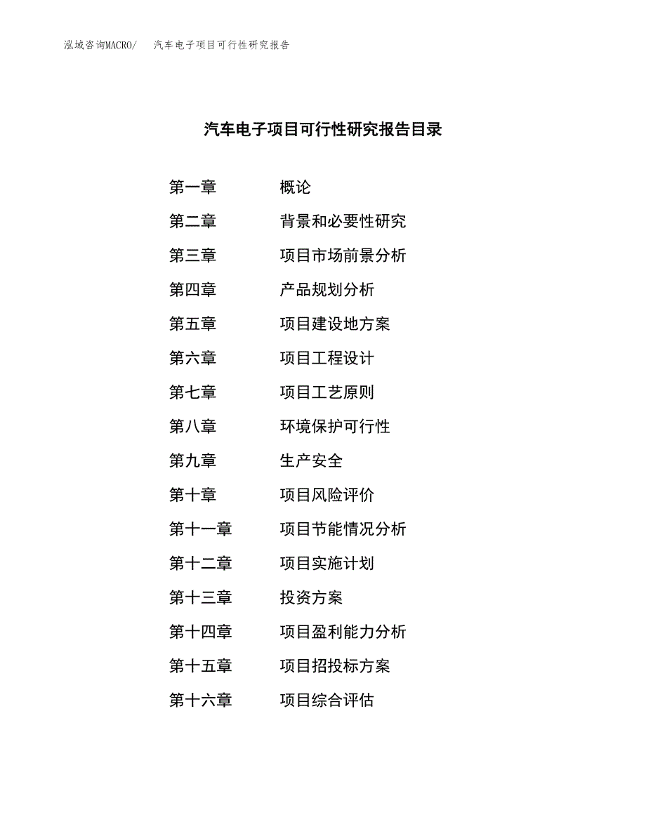 汽车电子项目可行性研究报告模板及范文.docx_第3页