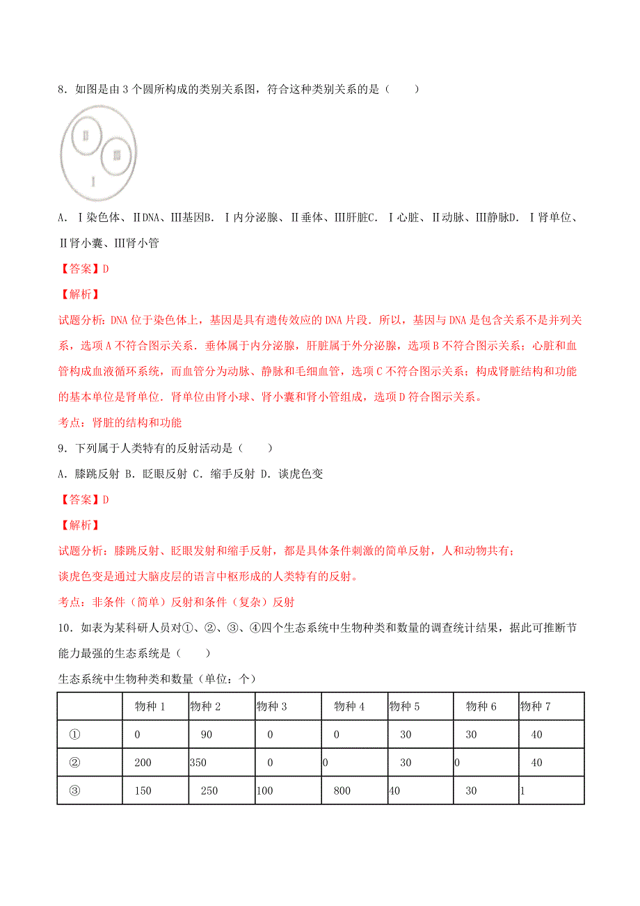 2016年中考真题精品解析 生物（江苏盐城卷）精编word版（解析版） (2).docx_第4页