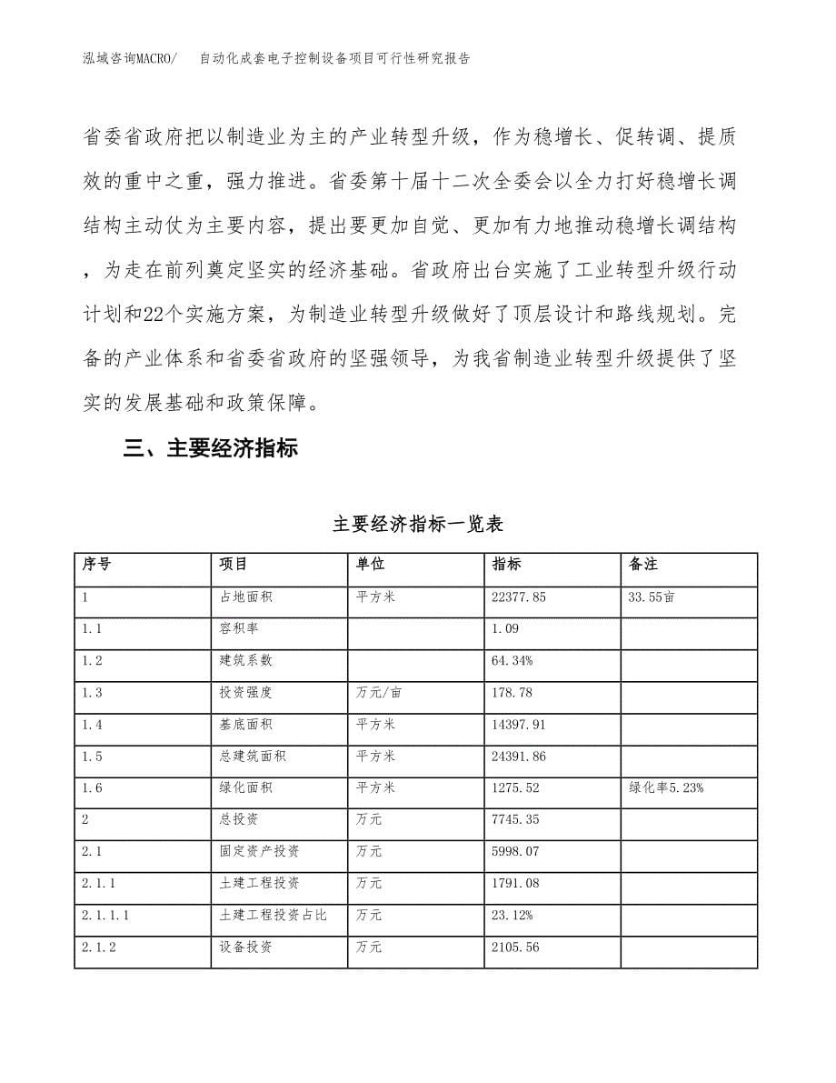 自动化成套电子控制设备项目可行性研究报告(立项及备案申请).docx_第5页