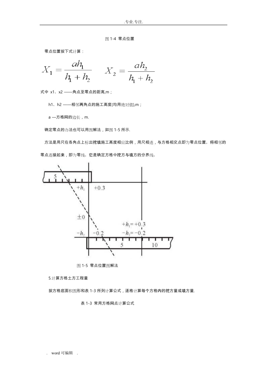 方格网法土方量计算与测量_第3页