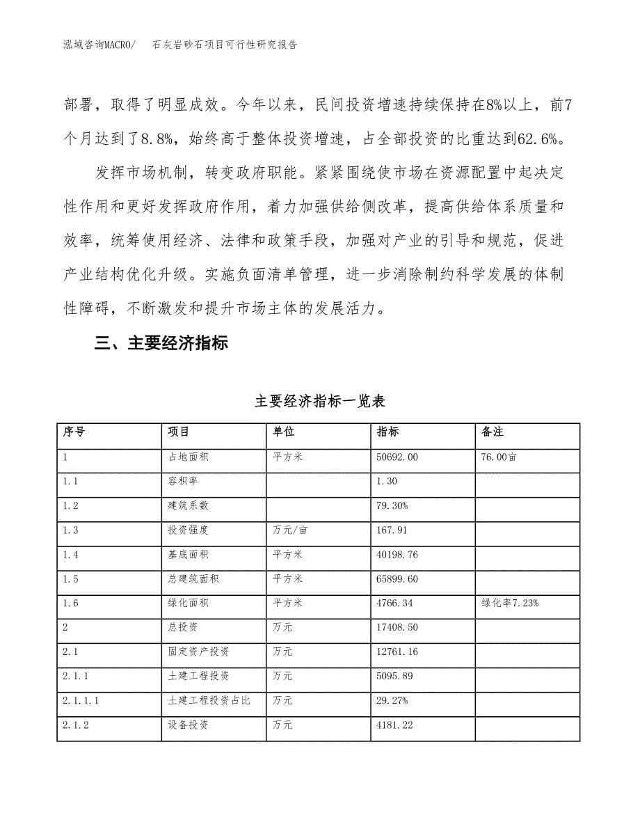 石灰岩砂石项目可行性研究报告(立项及备案申请).docx_第5页