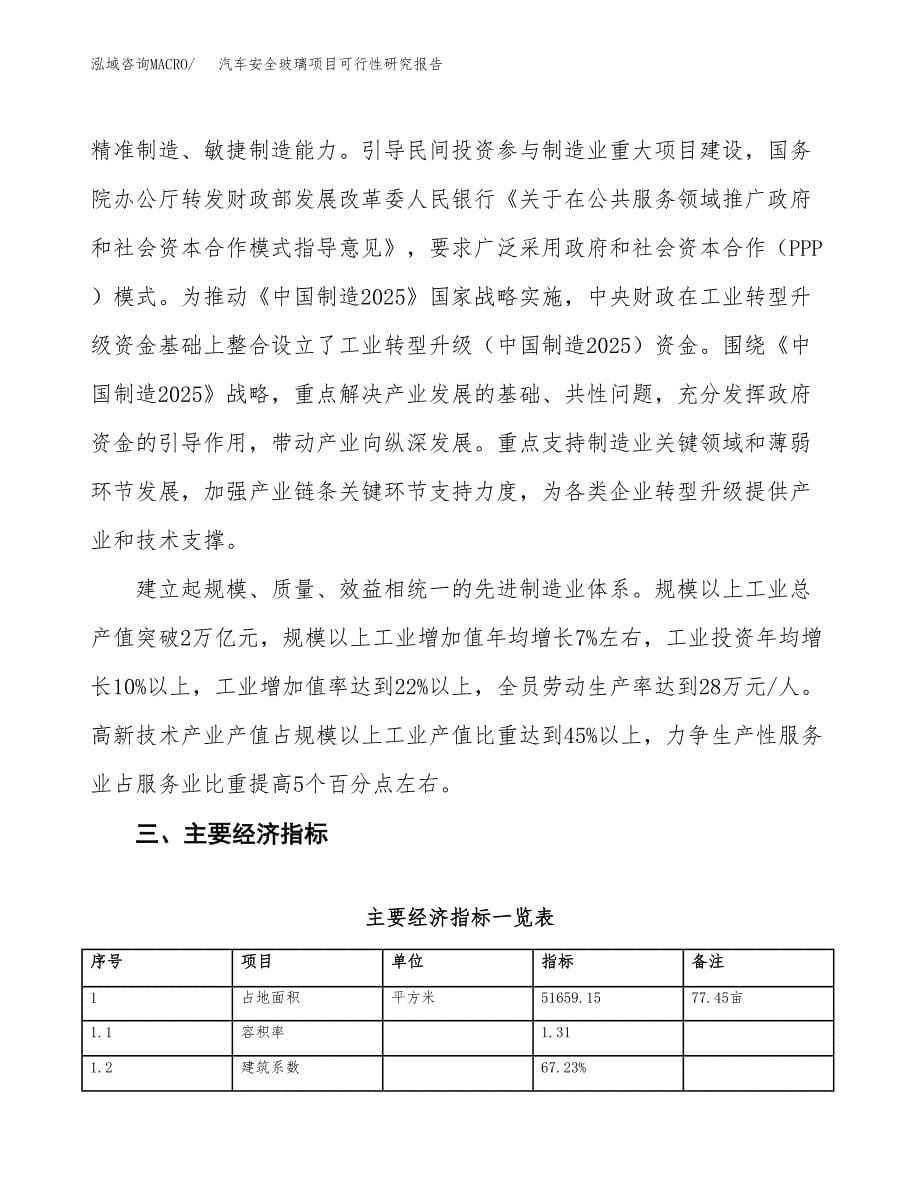 汽车安全玻璃项目可行性研究报告(立项及备案申请).docx_第5页