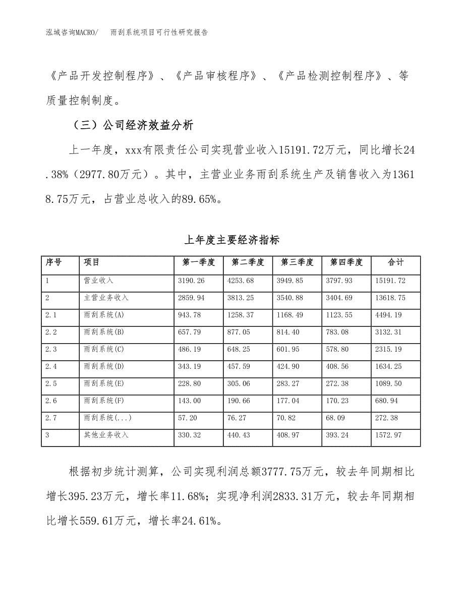 雨刮系统项目可行性研究报告模板及范文.docx_第5页