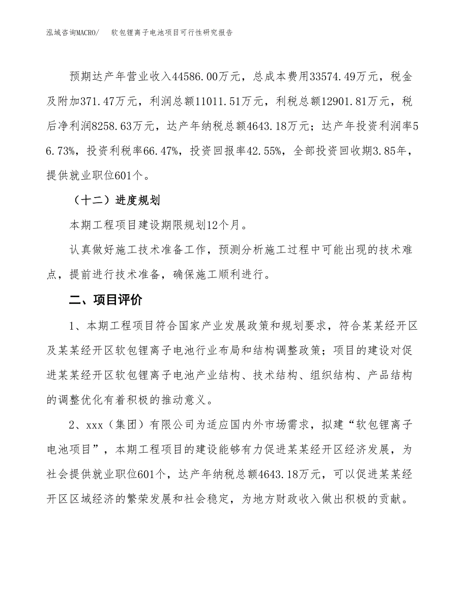 软包锂离子电池项目可行性研究报告(立项及备案申请).docx_第3页