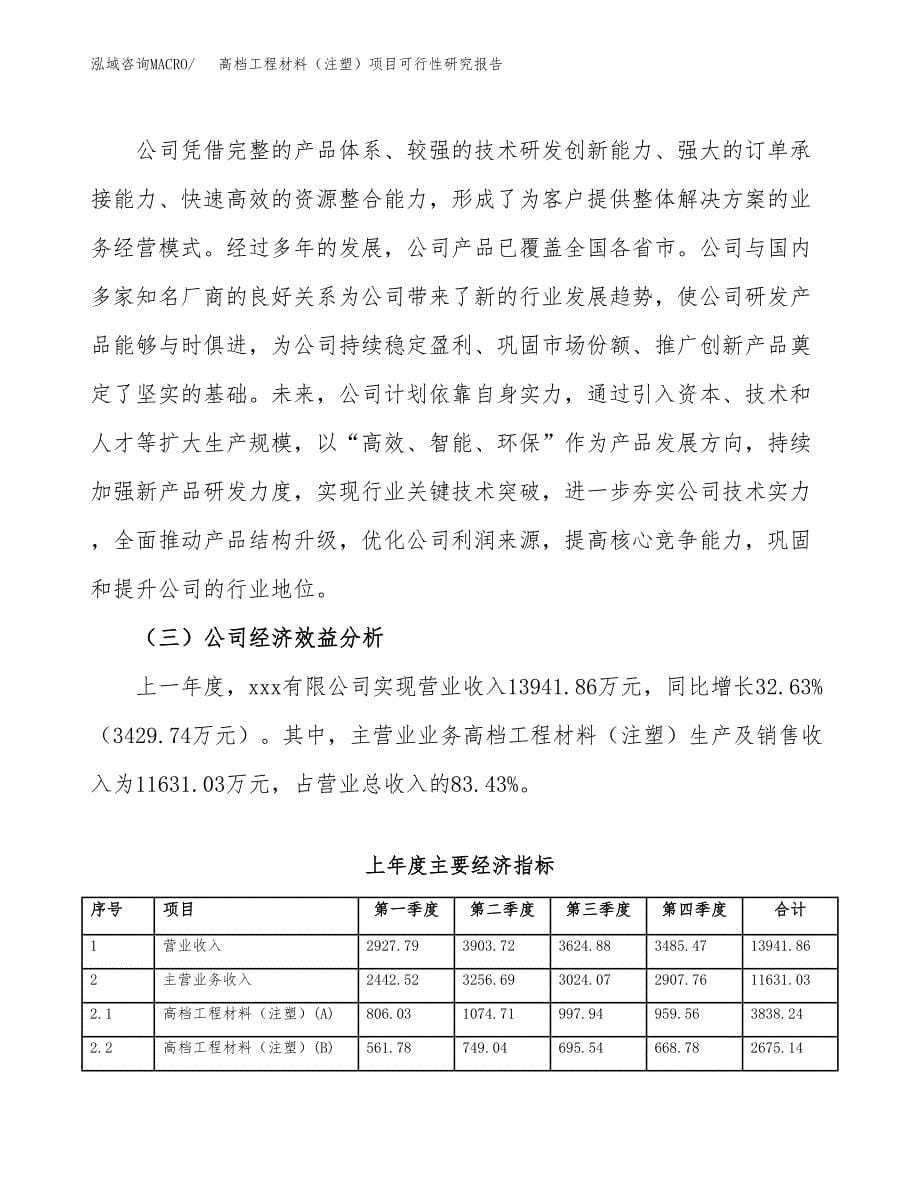 高档工程材料（注塑）项目可行性研究报告模板及范文.docx_第5页