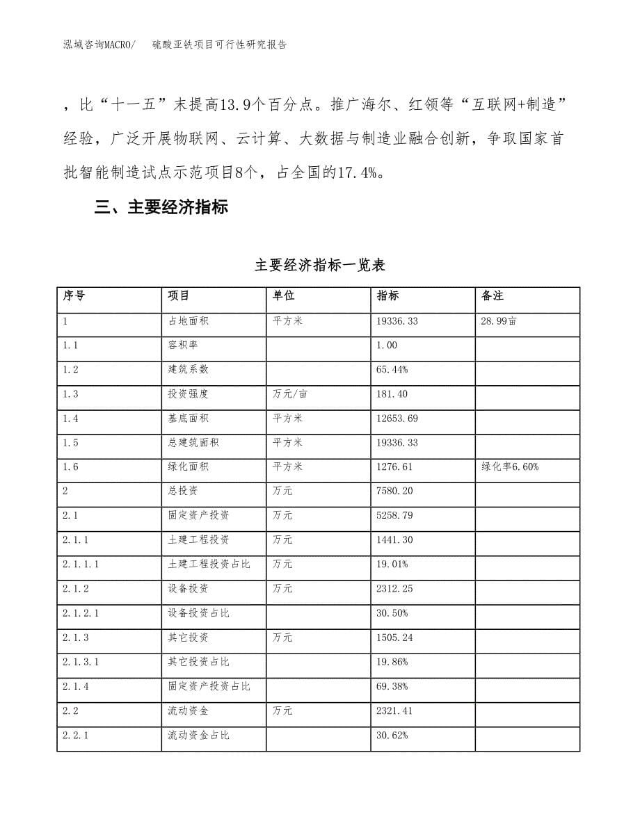 硫酸亚铁项目可行性研究报告(立项及备案申请).docx_第5页