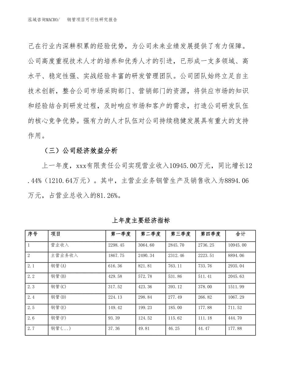 钢管项目可行性研究报告模板及范文.docx_第5页