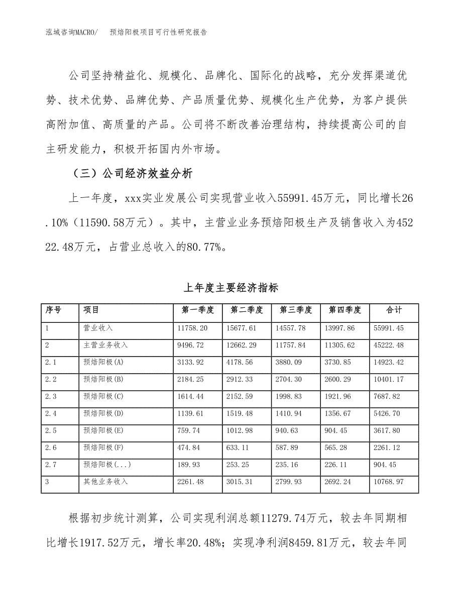 预焙阳极项目可行性研究报告模板及范文.docx_第5页