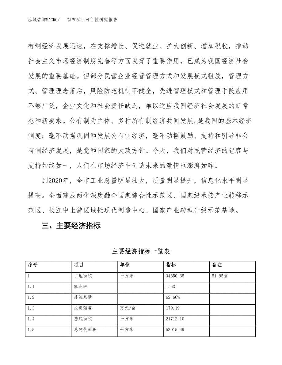 织布项目可行性研究报告(立项及备案申请).docx_第5页