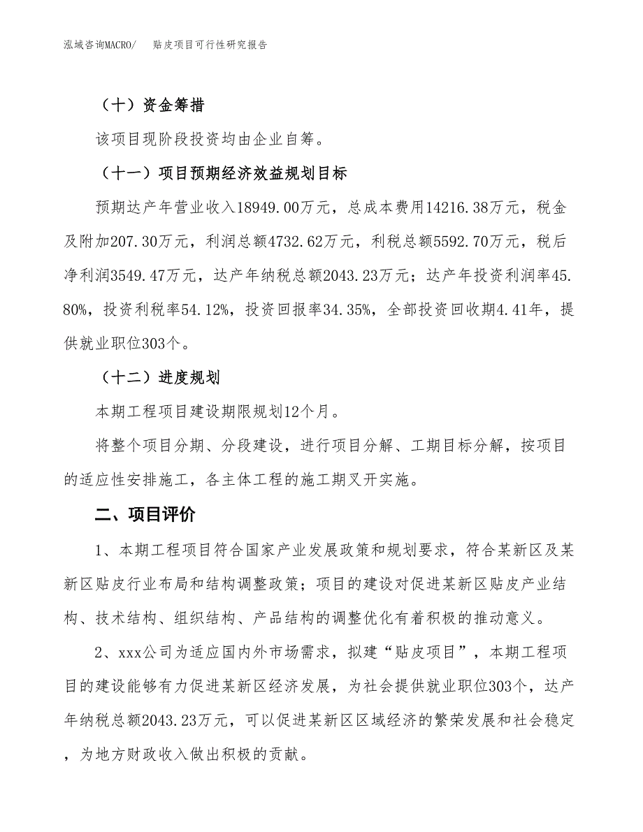 贴皮项目可行性研究报告(立项及备案申请).docx_第3页