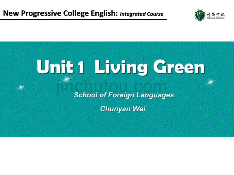 新进阶大学英语2综合_Unit_1Living_Green_第1页
