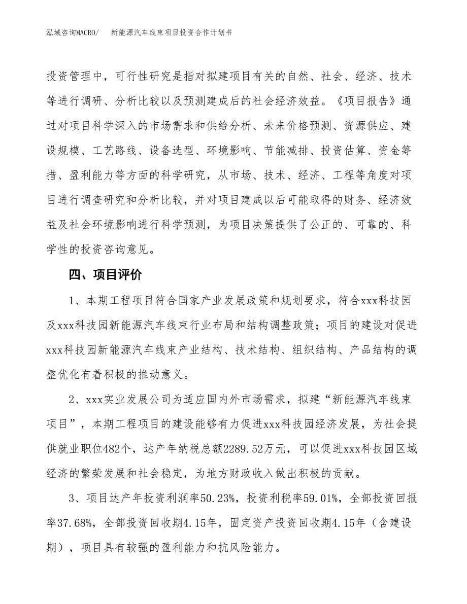 新能源汽车线束项目投资合作计划书模板.docx_第5页