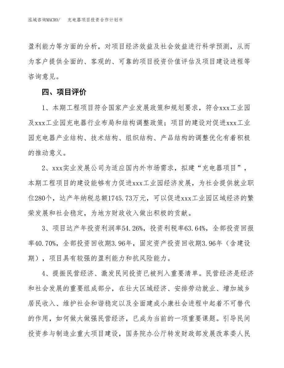 充电器项目投资合作计划书模板.docx_第5页