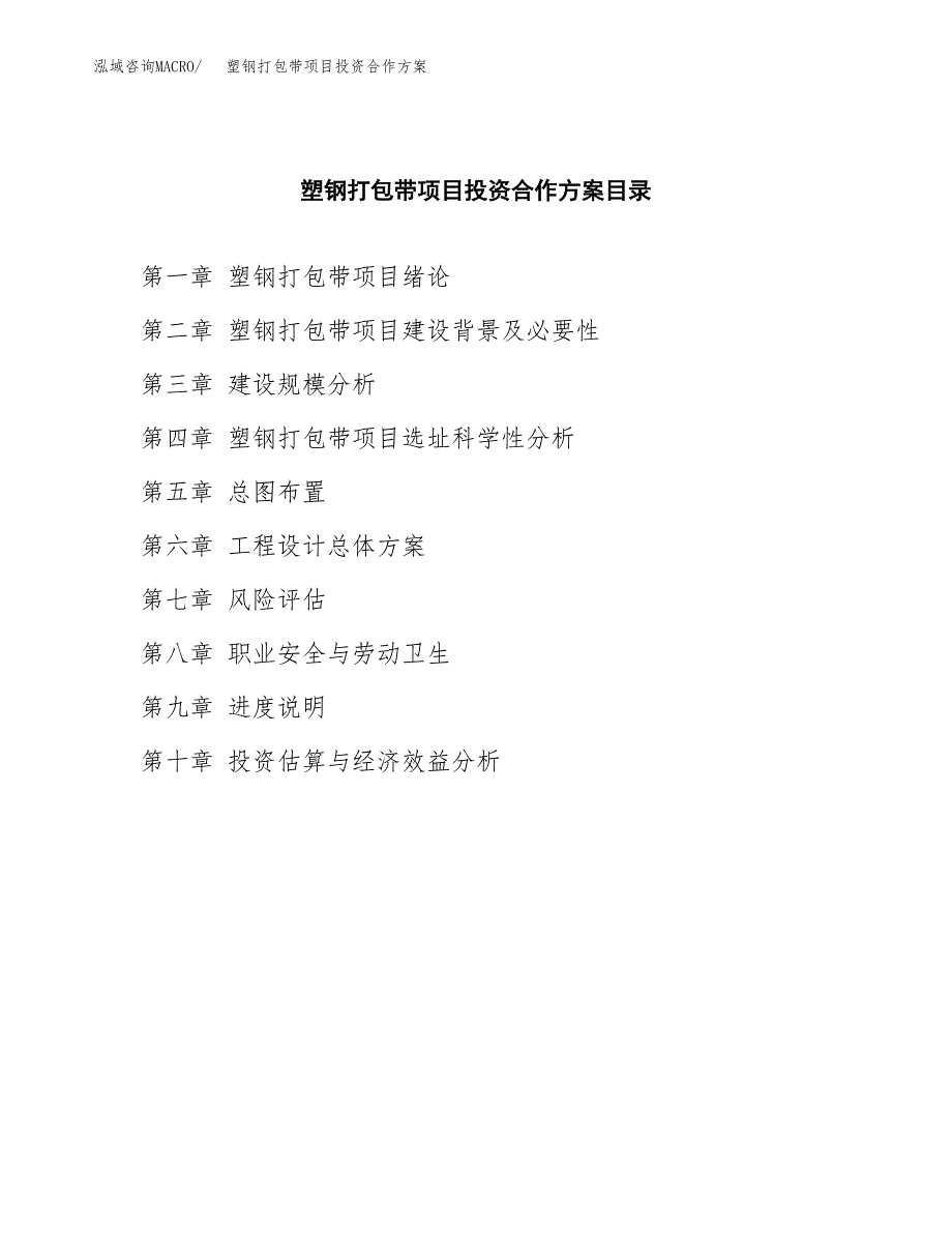 塑钢打包带项目投资合作方案(模板及范文).docx_第3页