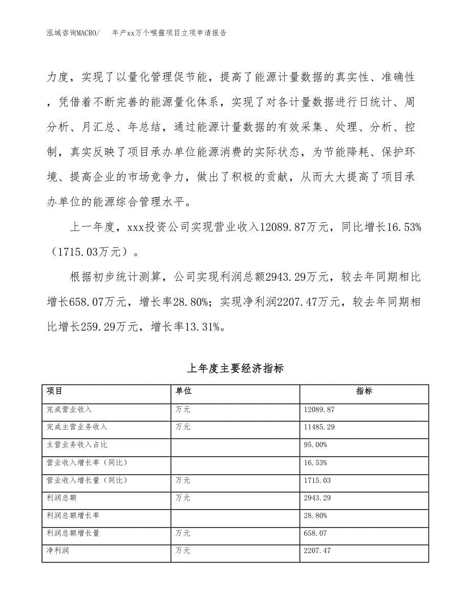 年产xx万个喉箍项目立项申请报告_第5页