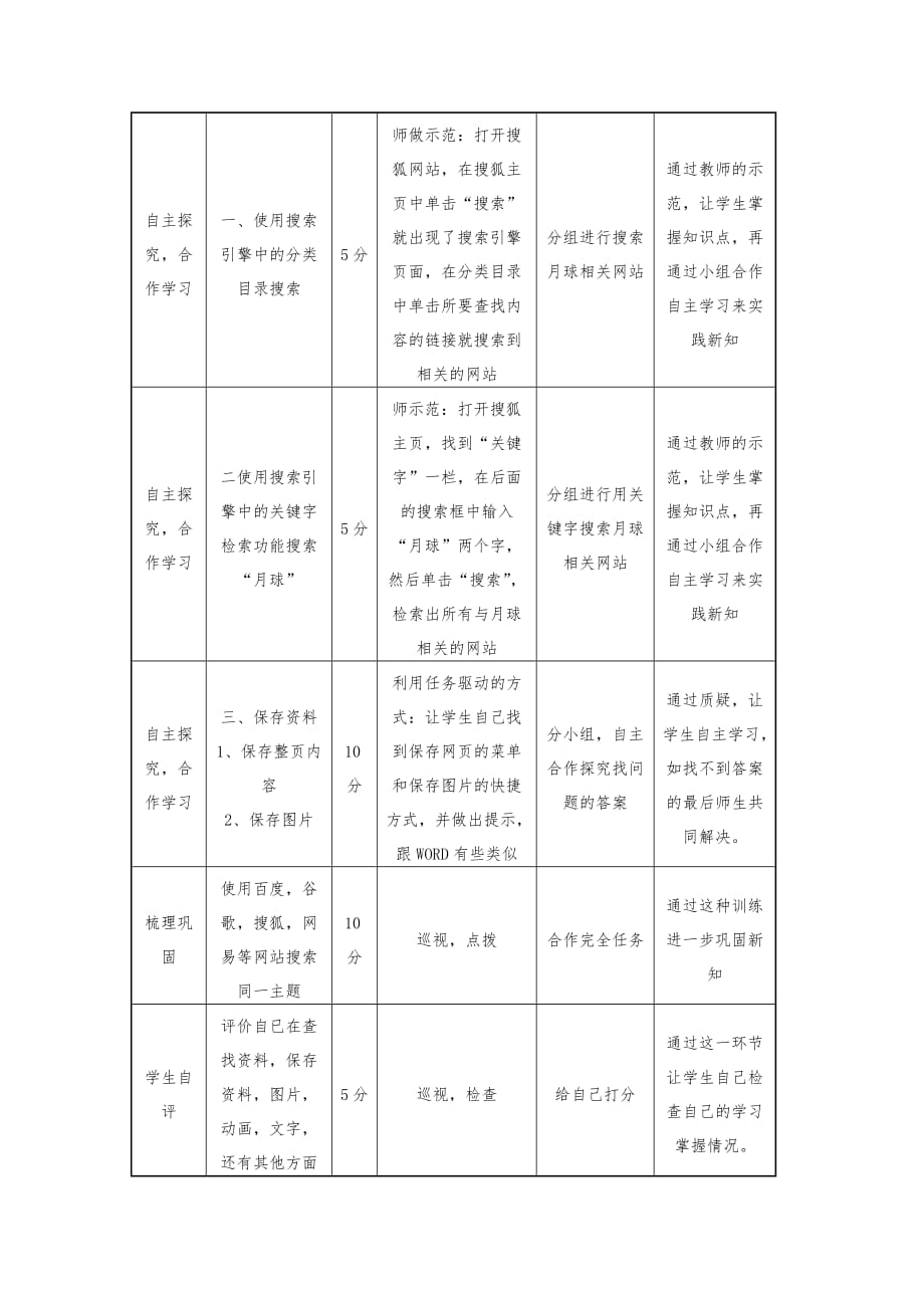 六年级上信息技术教学设计月球之谜吉教版_第3页