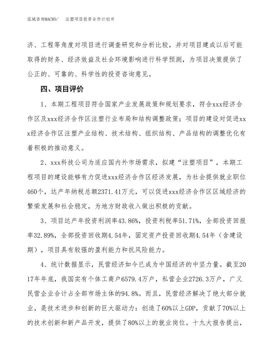 注塑项目投资合作计划书模板.docx_第5页