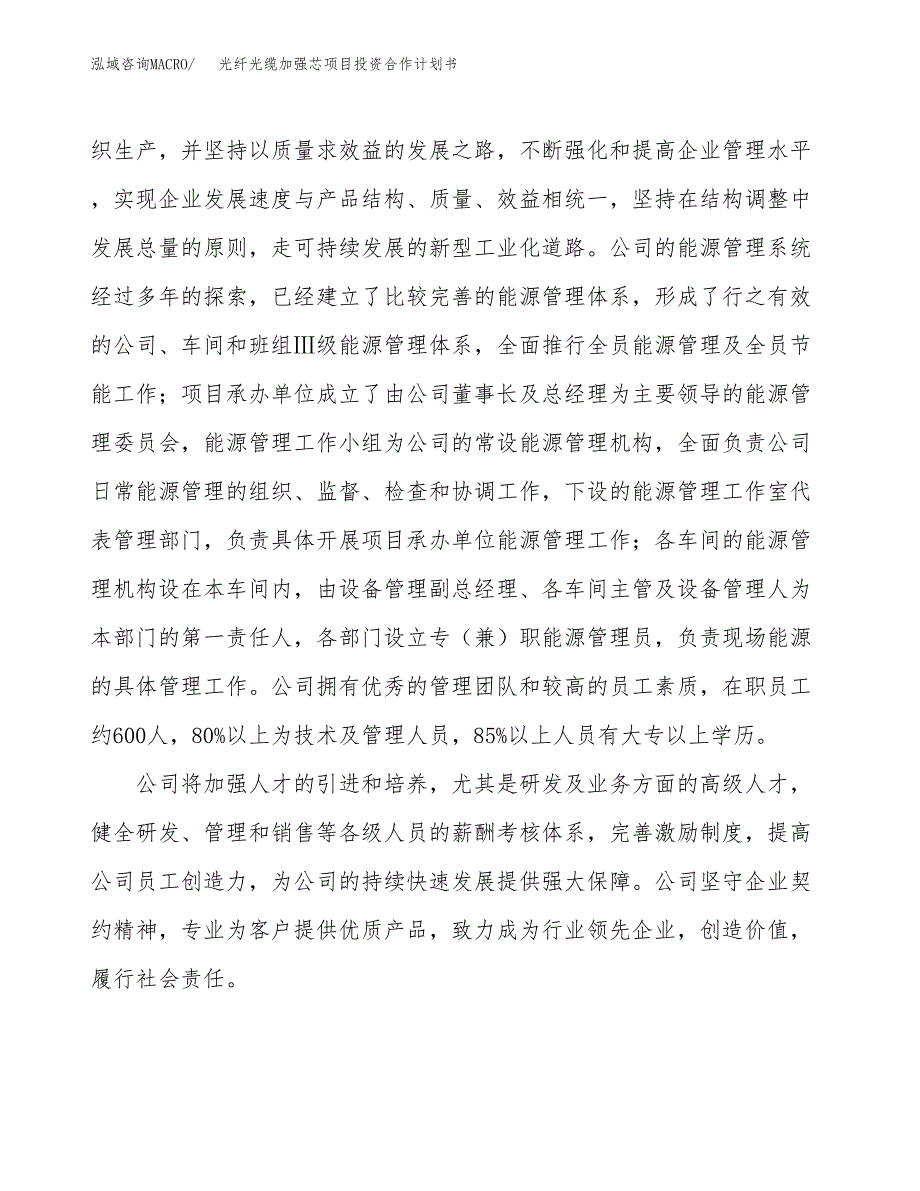 光纤光缆加强芯项目投资合作计划书模板.docx_第2页