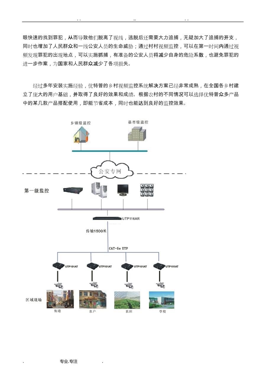 我国农村视频监控项目解决方案_第5页