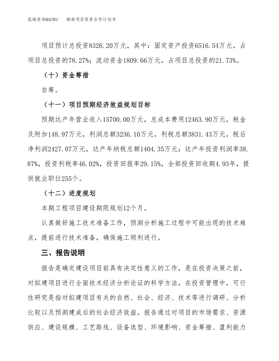 烟道项目投资合作计划书模板.docx_第4页