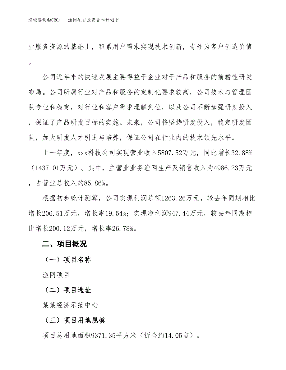 渔网项目投资合作计划书模板.docx_第2页