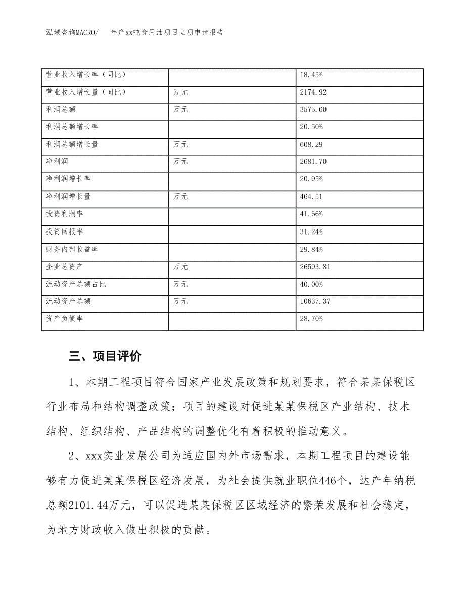 年产xx吨食用油项目立项申请报告_第5页