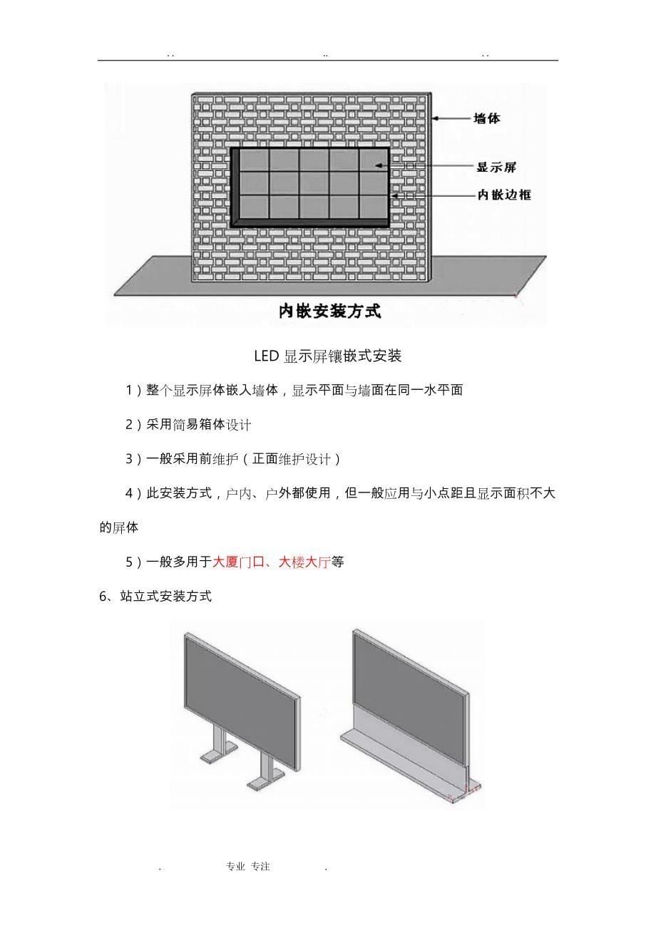 LED显示屏多种安装方式图文详细讲解_第5页