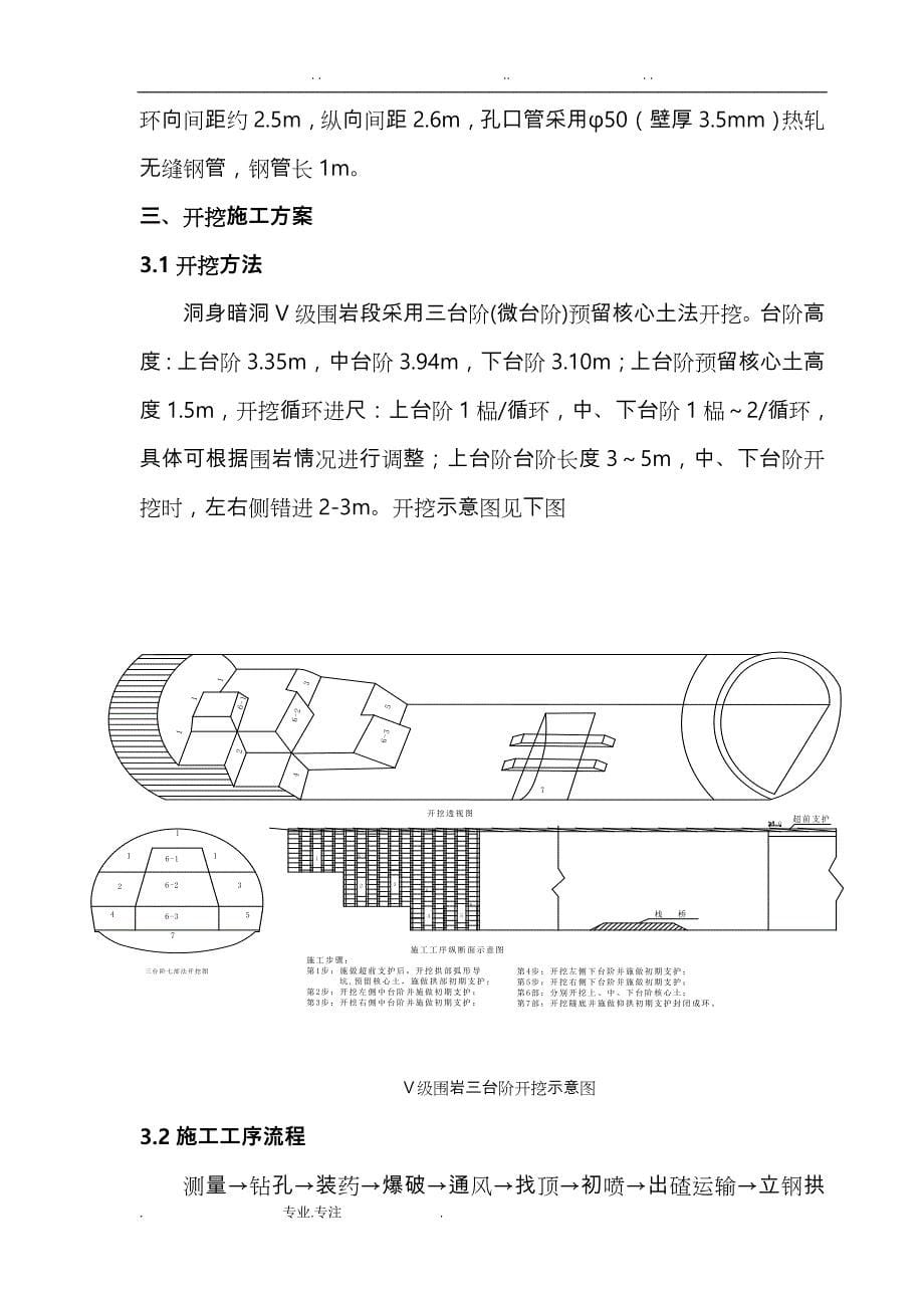 某铁路隧道五级围岩开挖工程施工设计方案_第5页