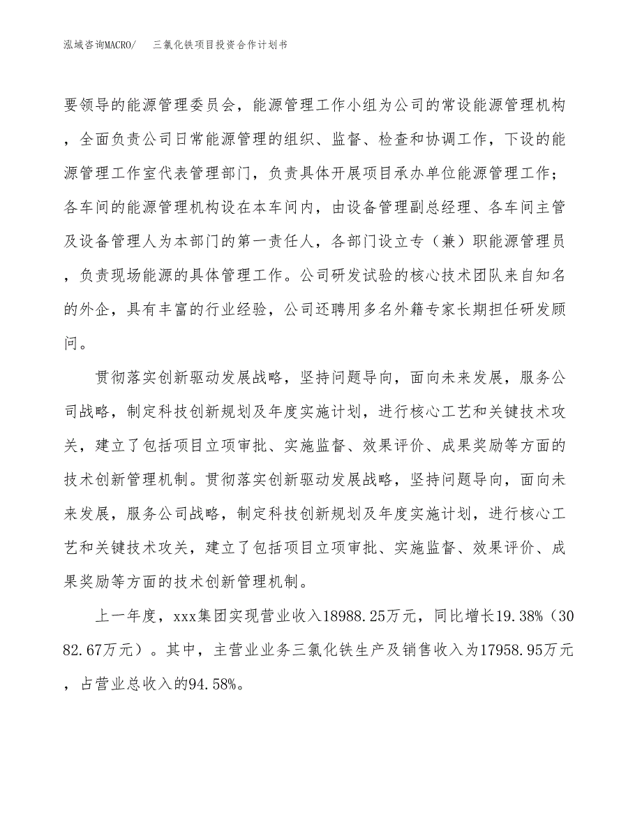 三氯化铁项目投资合作计划书模板.docx_第2页