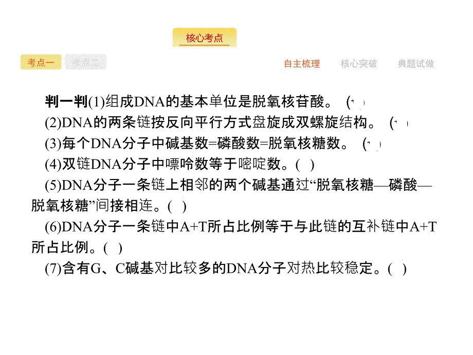 高三生物苏教一轮专题复习DNA分子结构和复制_第3页