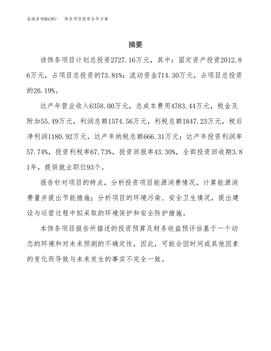 饰条项目投资合作方案(模板及范文).docx_第2页