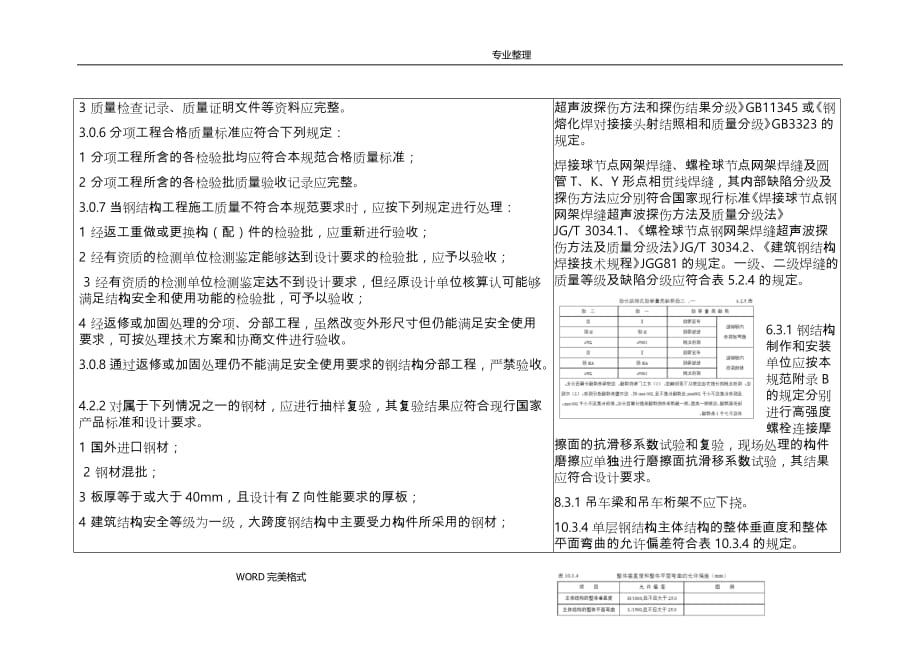 钢筋结构工程施工质量验收规范方案_第2页