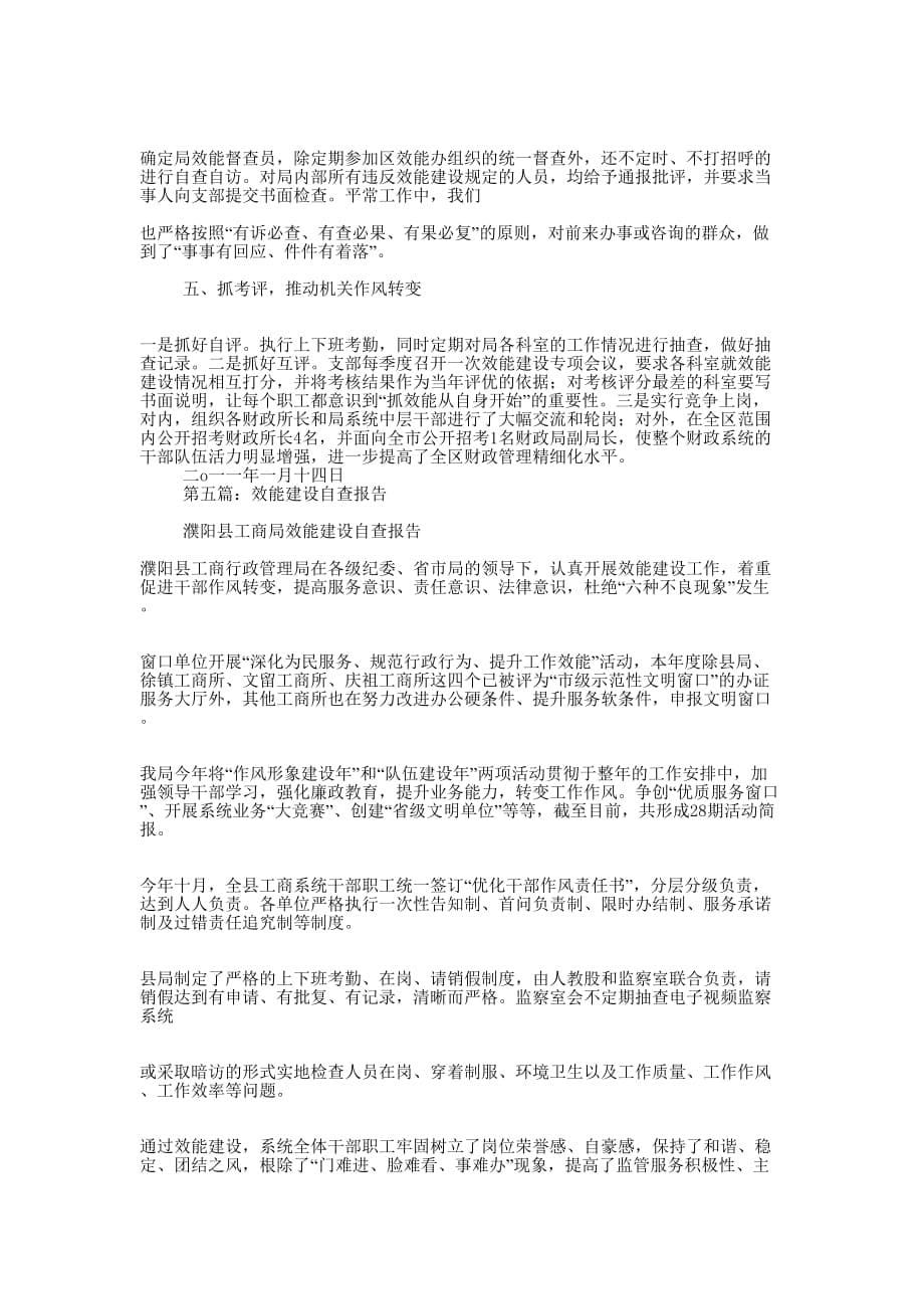 效能建设自查的报告_第5页