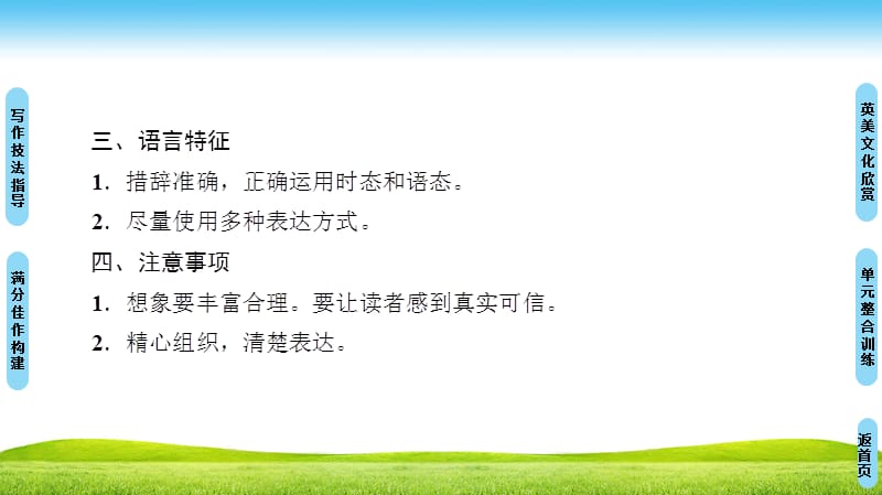 高中英语人教版必修二课件：Unit 3 Section Ⅴ　Writing .ppt_第3页