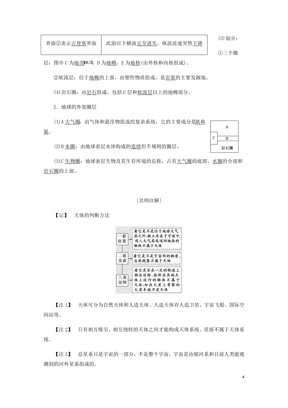 高考地理一轮复习第一模块自然地理第一章行星地球含地球和地图第四讲宇宙中的地球学案含解析新人教.doc_第4页